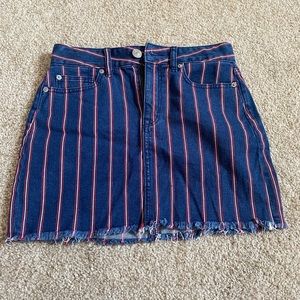 american eagle stripe skirt
